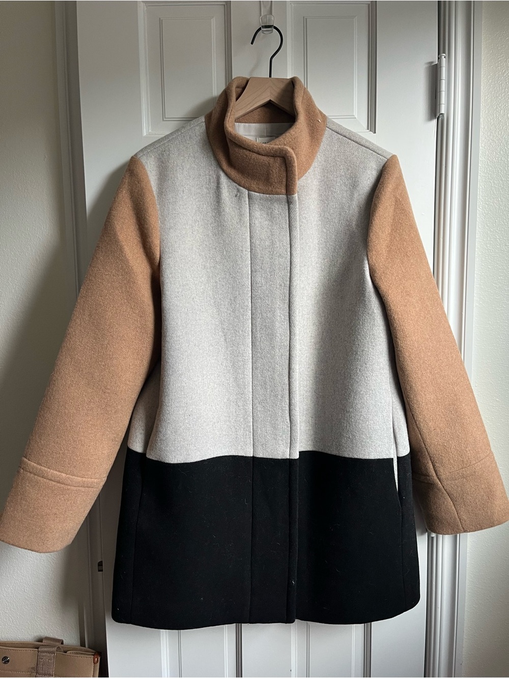 NEW J. Crew Colorblock Coat